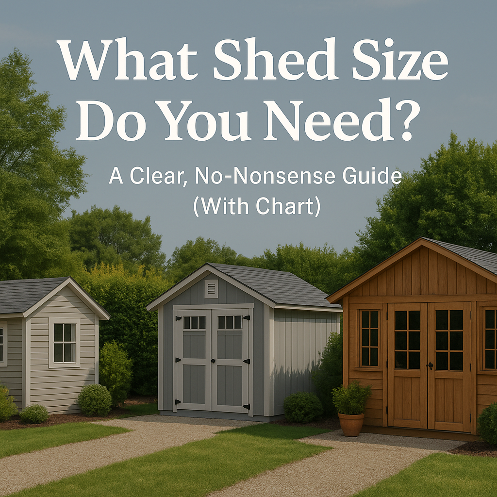 What Size Shed Do You Actually Need? Here’s a Simple Guide