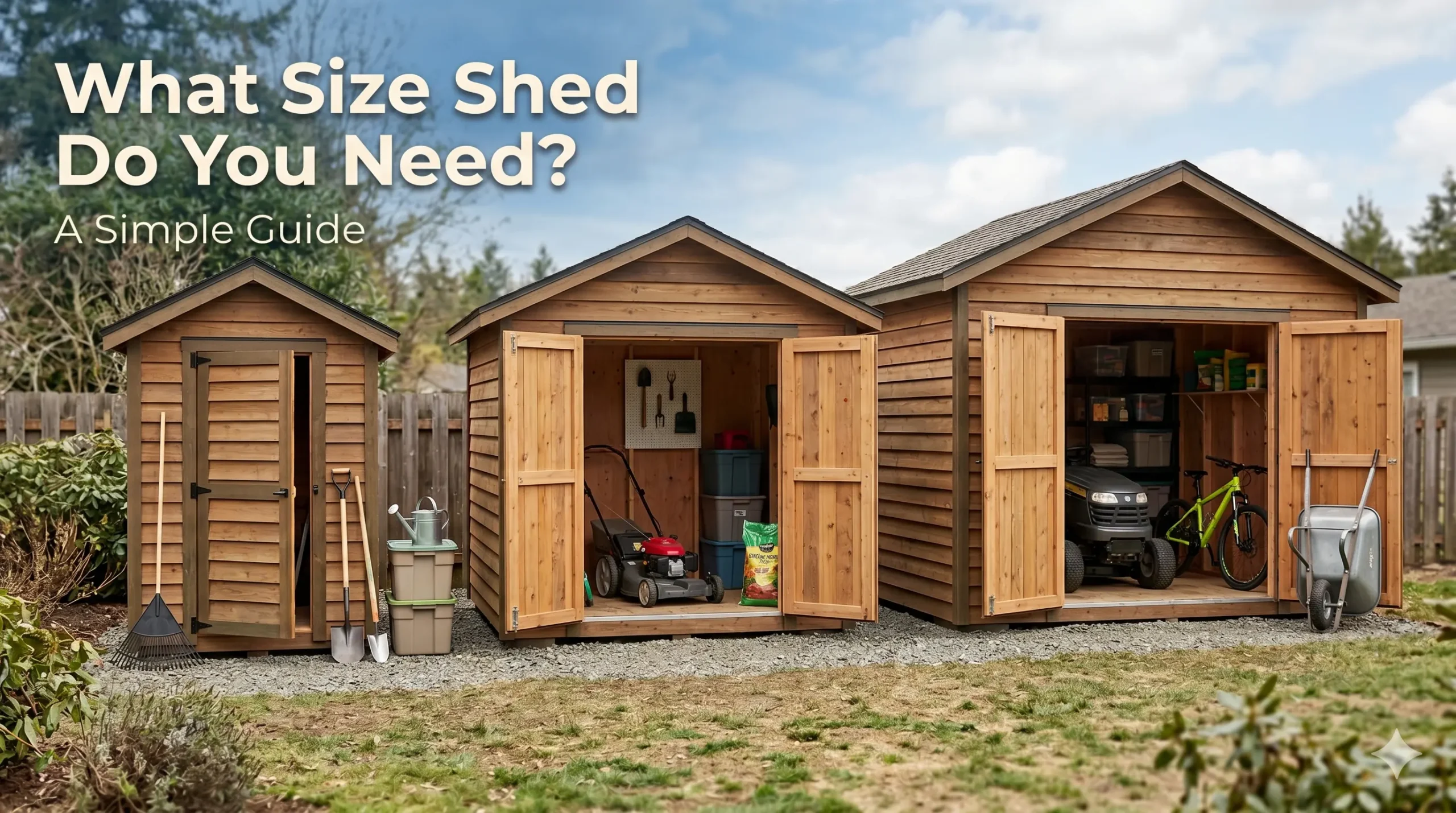 What Size Shed Do You Actually Need? Here’s a Simple Guide